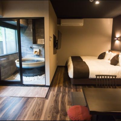 【洋モダンスイート和洋室】40平米　信楽焼露天風呂　禁煙 リブマックスリゾート箱根芦ノ湖 クーポン