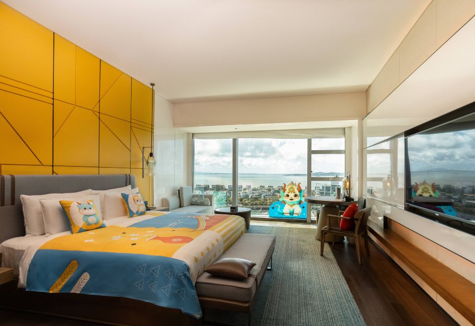 龙境探秘·亲子互动主题大床房（180°海上日出）