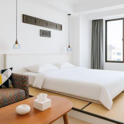 騎樓丨院景榻榻米大床房 海口騎樓還客1921精品民宿優惠