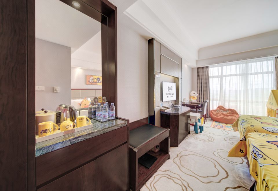 小黄鸭亲子双床房（小冰箱）