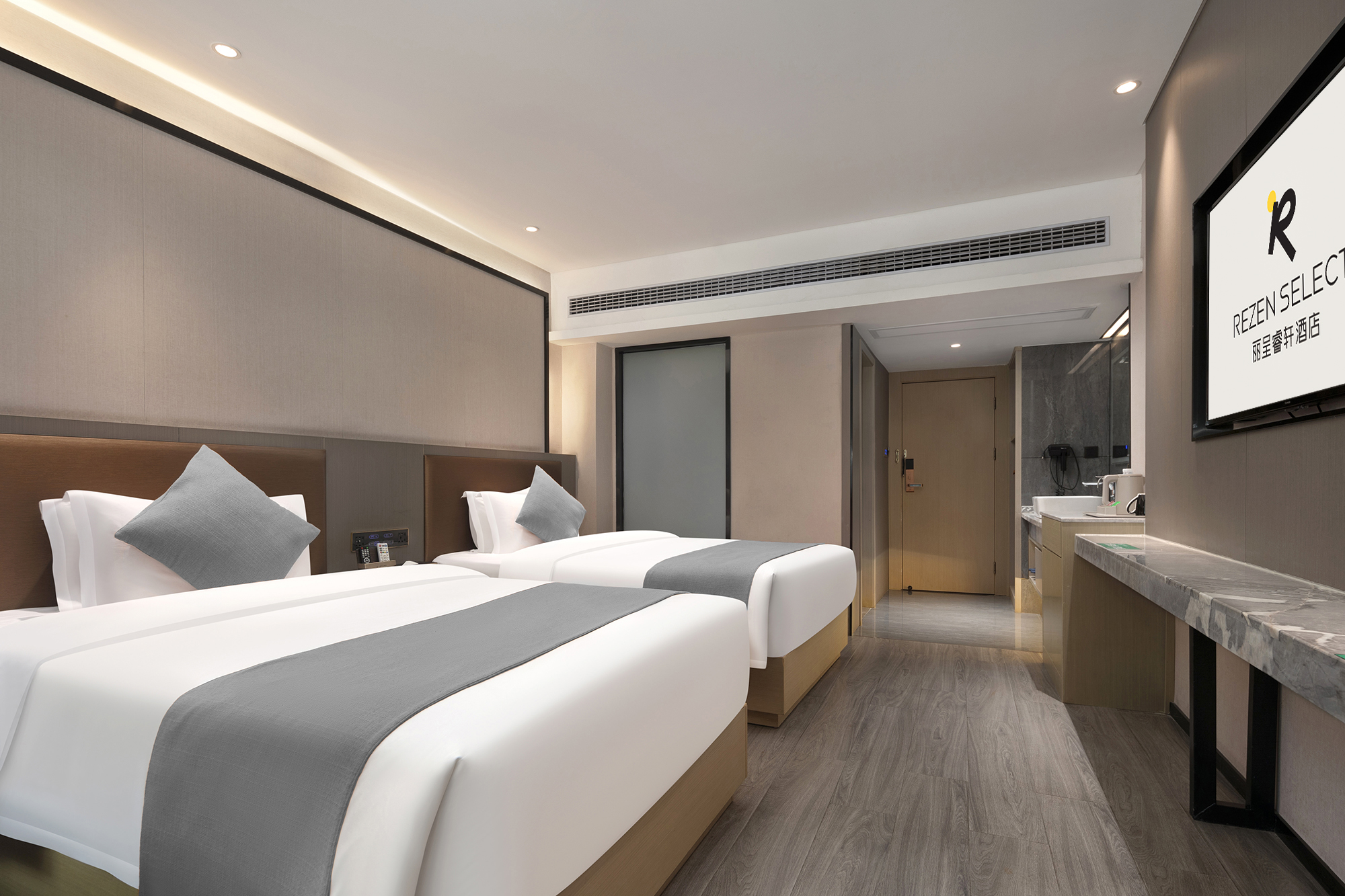 『奢雅』商旅深睡雙床房（零壓床墊+乾濕分離+新風）