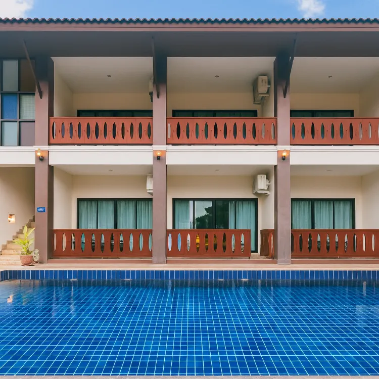 ห้องพูลวิว เตียงคู่