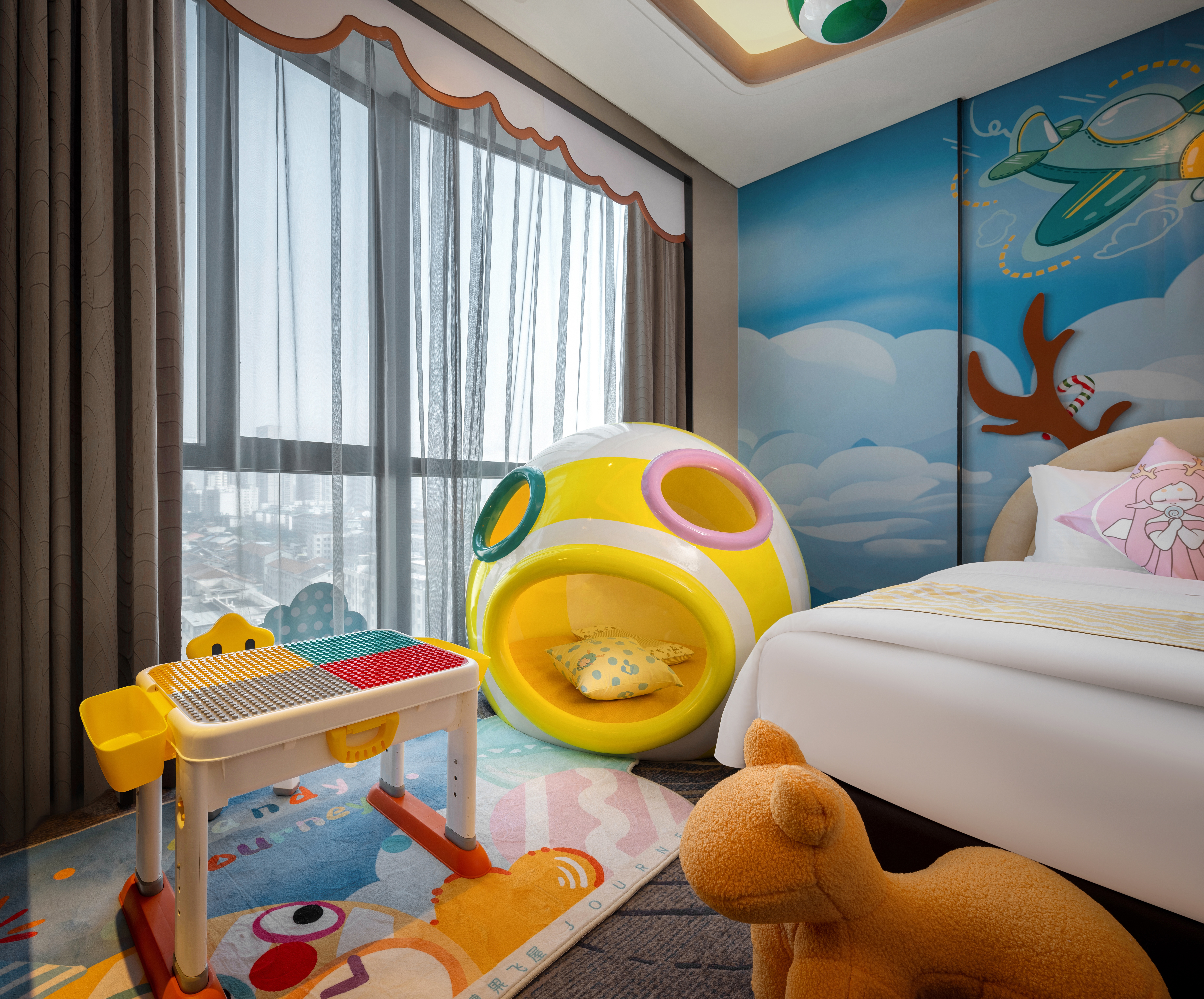 糖果飞屋主题双床房（俏皮鱼嘴）