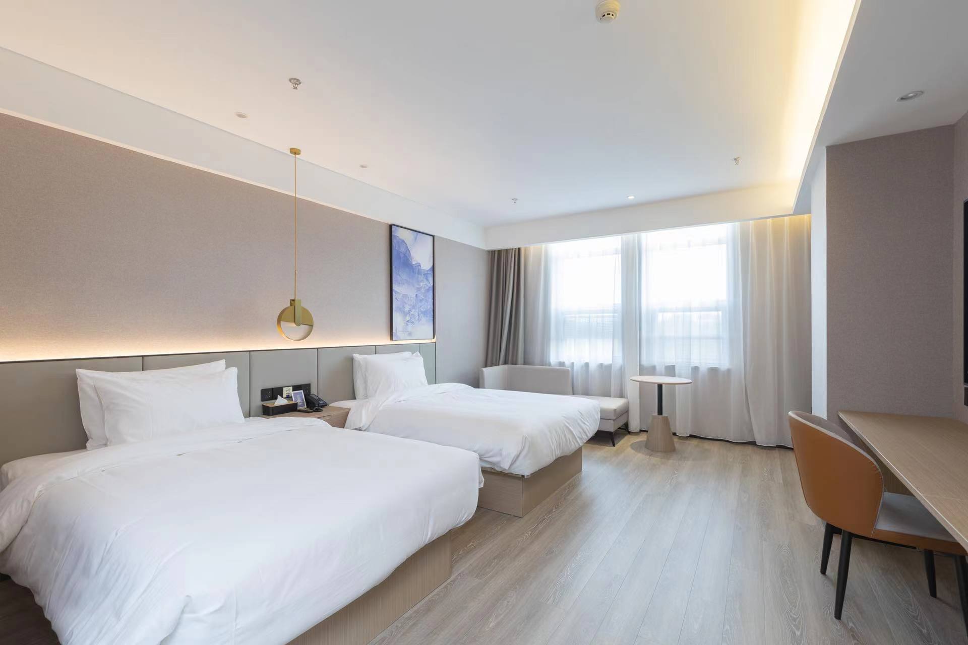 高级双床房（可投屏55寸电视+喜临门床垫+自助洗衣）