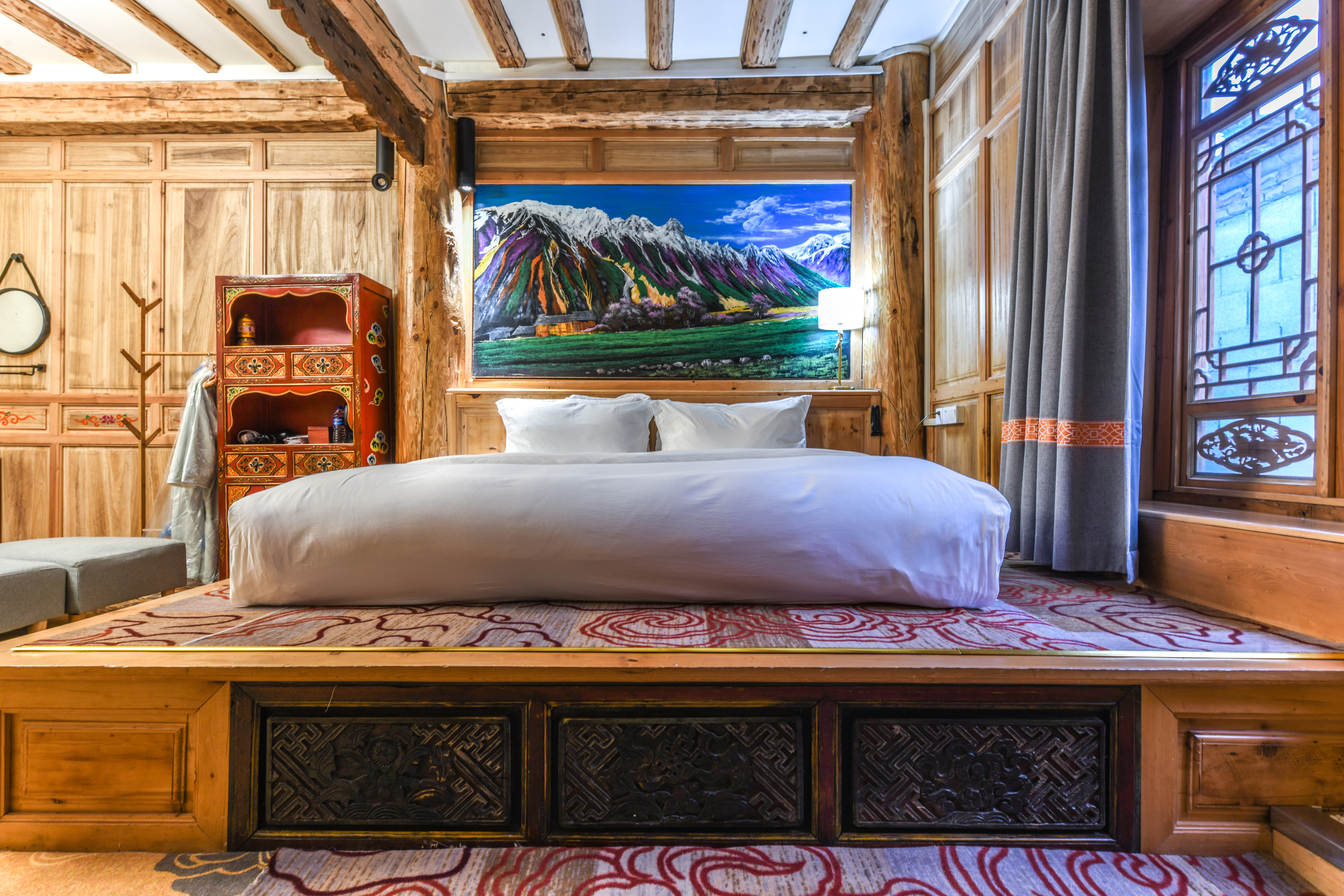 Jinyu Oxygen-Heated Tea Art King Bed Room