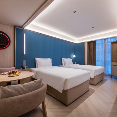豪華雙床房（助眠香薰+絲漣深睡床墊+電視投屏） 桔子水晶重慶觀音橋飯店優惠