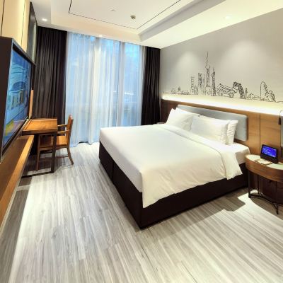 豪華大床房-私享Coffee機+冰箱 上海浦東東郊逸扉飯店優惠