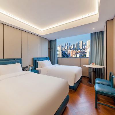 舒適雙床房【精選深睡枕+舒適床墊+閩南茶具】 廈航Hotel 1987（廈門火車站明發廣場店）優惠