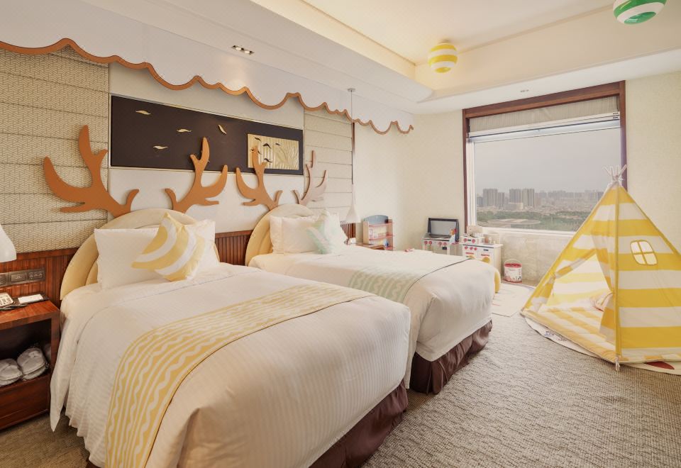 糖果飛屋湖景雙床房B（迷你廚房丨帳篷）