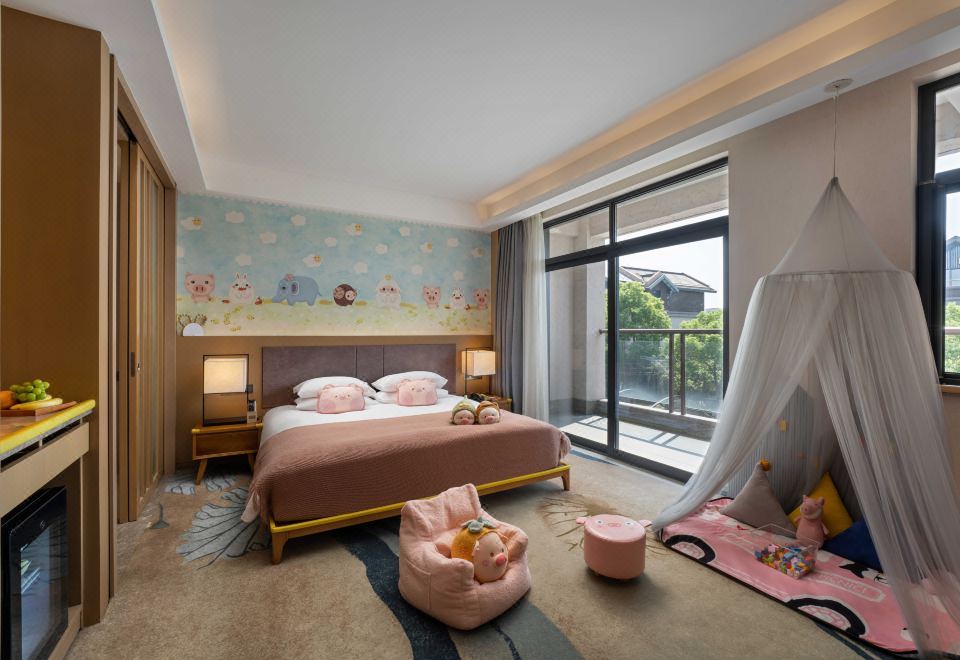 粉紅小豬庭院主題房
