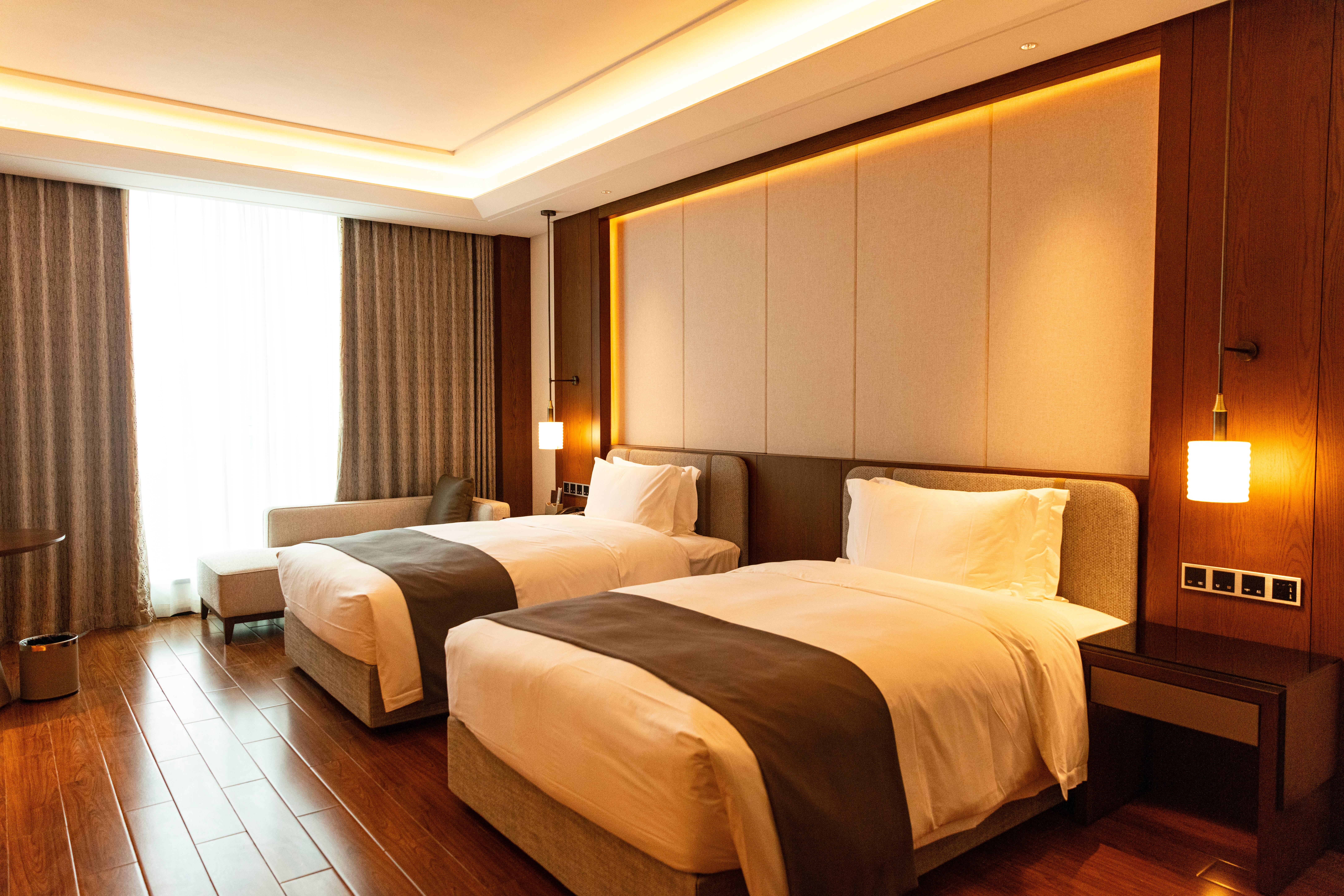 JianGuo Hotel HeKou 高級雙床房