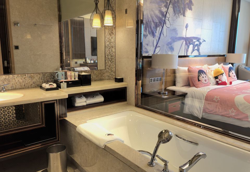 櫻桃小丸子親子家庭套房-童趣小屋帳篷+定制打卡相框