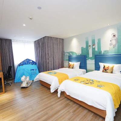 親子雙床房（清遠雞主題房） 清遠中凱華府假日飯店優惠