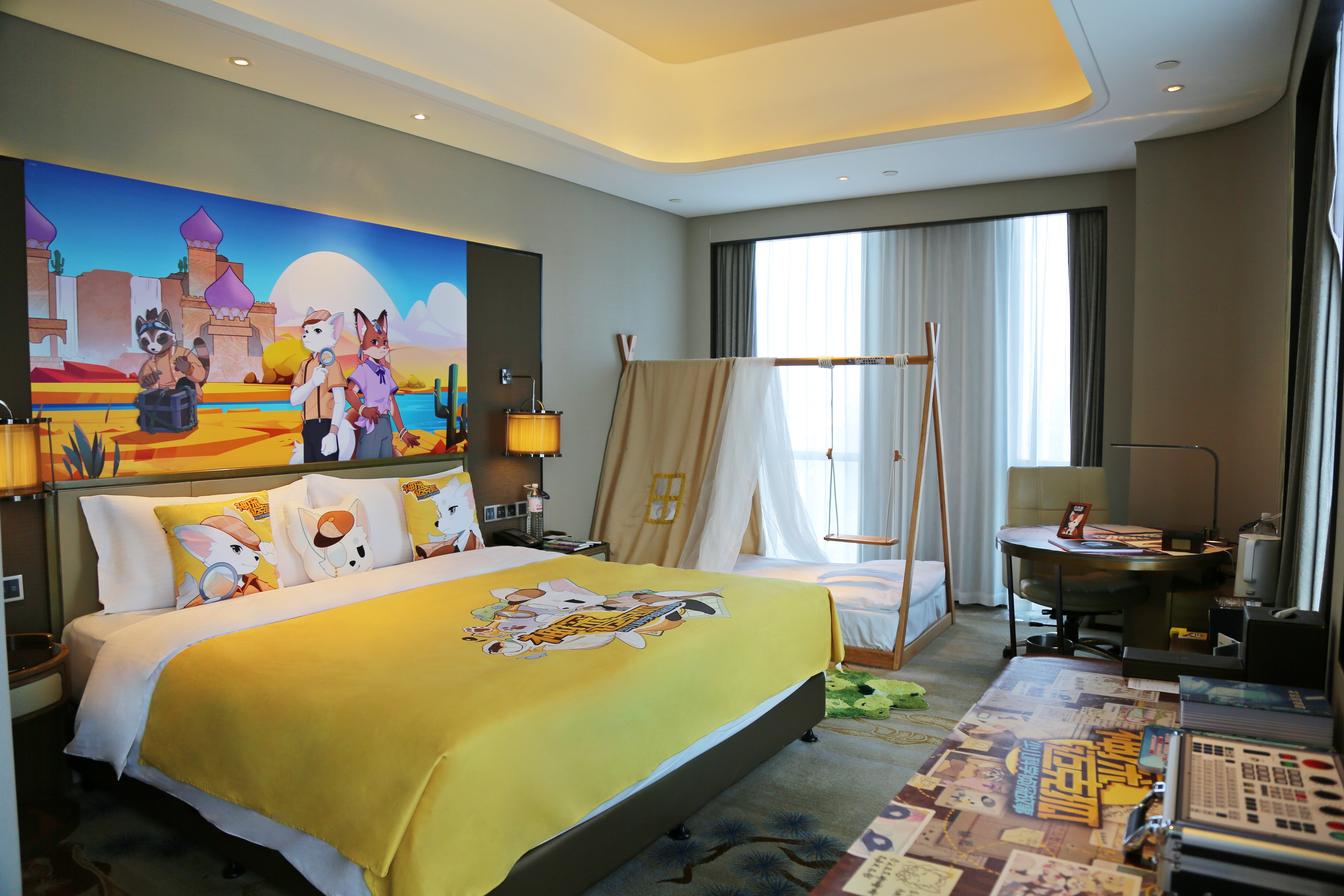 神探邁克狐親子主題房（沉浸劇本體驗+小童帳蓬床）