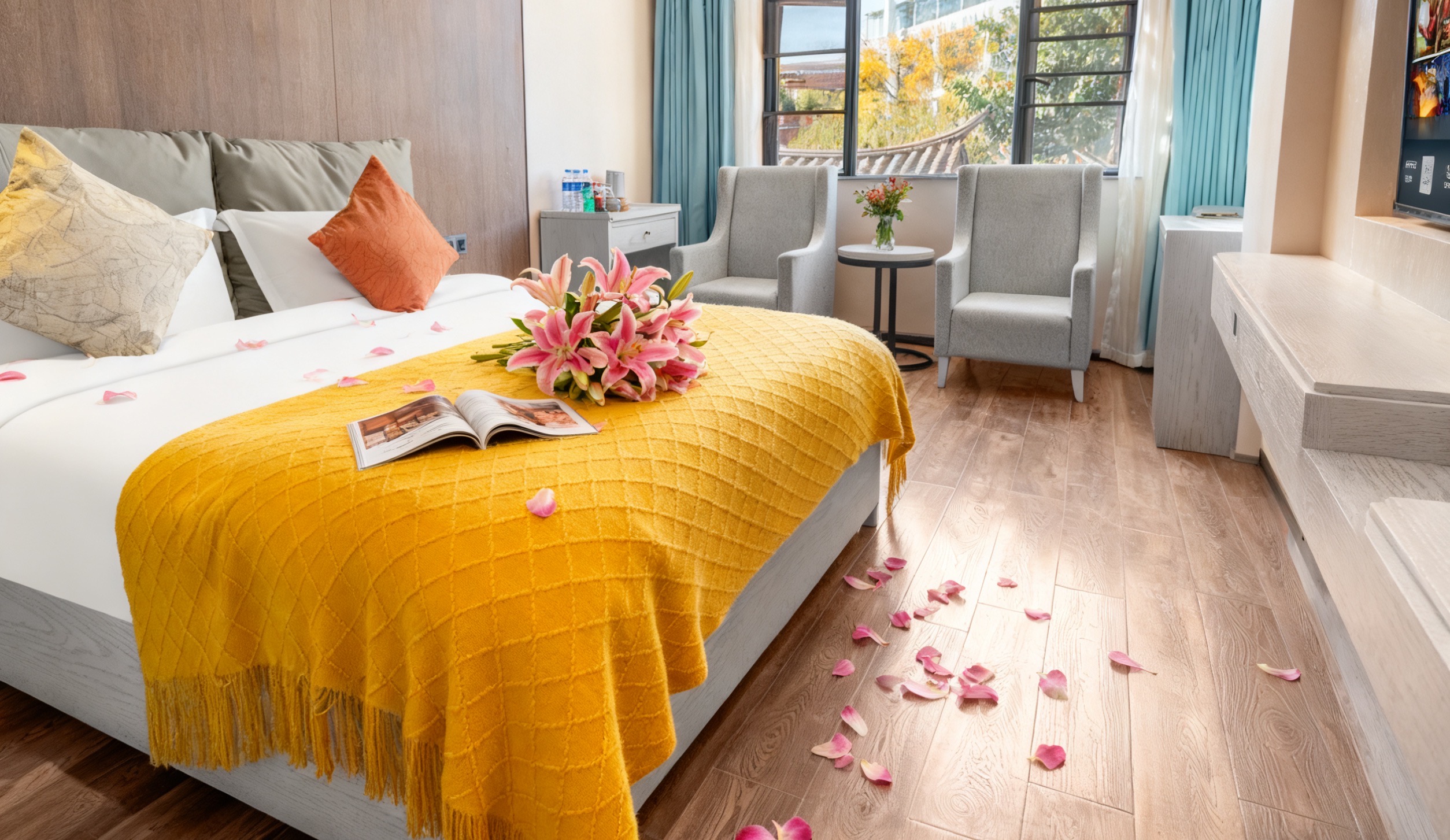 海埂观.鸥·精品大床房【亚朵款床垫+小冰箱+沙发】