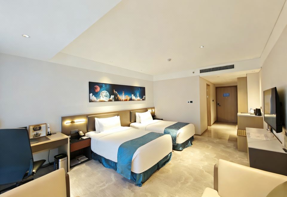 Vision Plaza Shahe Bailing BeijingThemed 2-bed Room