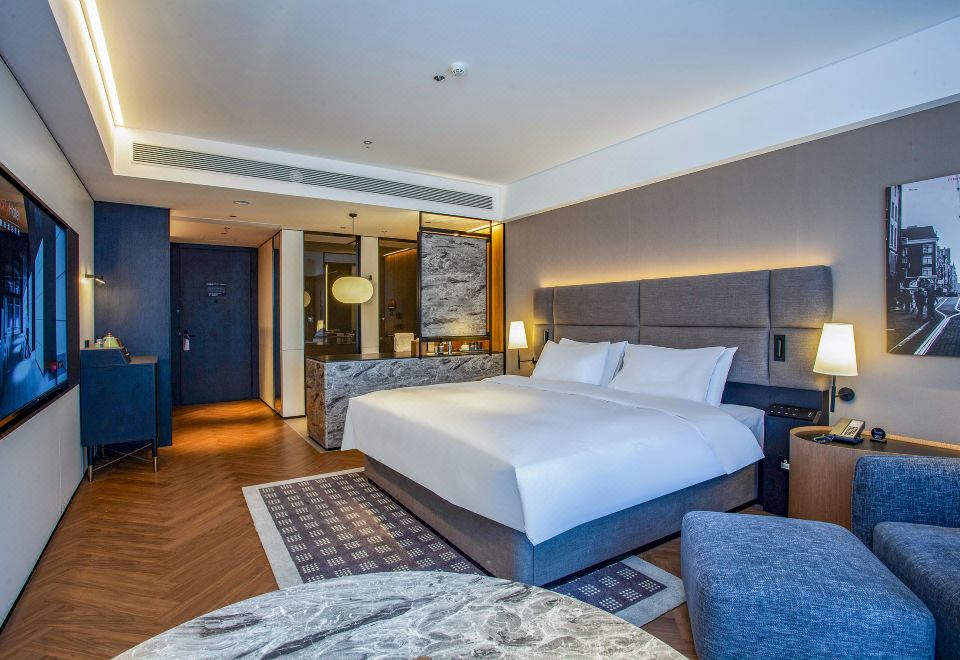 城际行政房-大床（裸睡床品+澳洲精油洗护+柏林沙发）