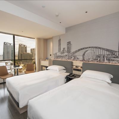 新海景豪華雙床房 珠海粵海飯店（拱北口岸高鐵站店）優惠