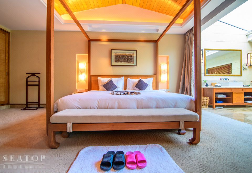 赏月套房-高层天窗-私汤泡池-超大客厅