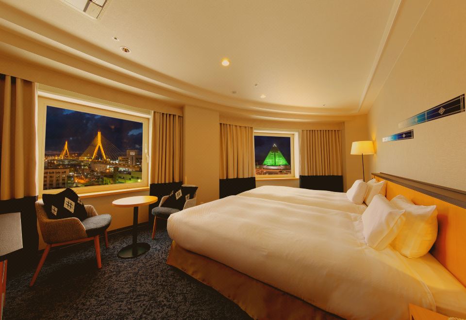 2025新装修 豪华舒适转角双床房 禁烟