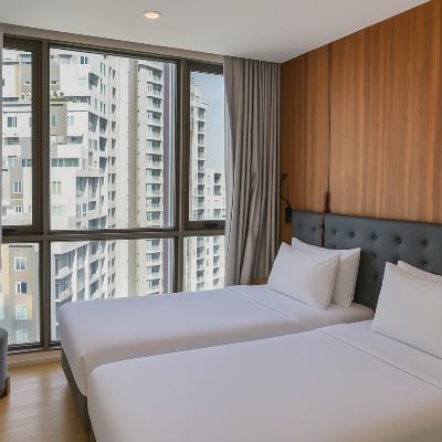 豪華一臥雙床房 曼谷提瓦農奧克伍德套房飯店優惠