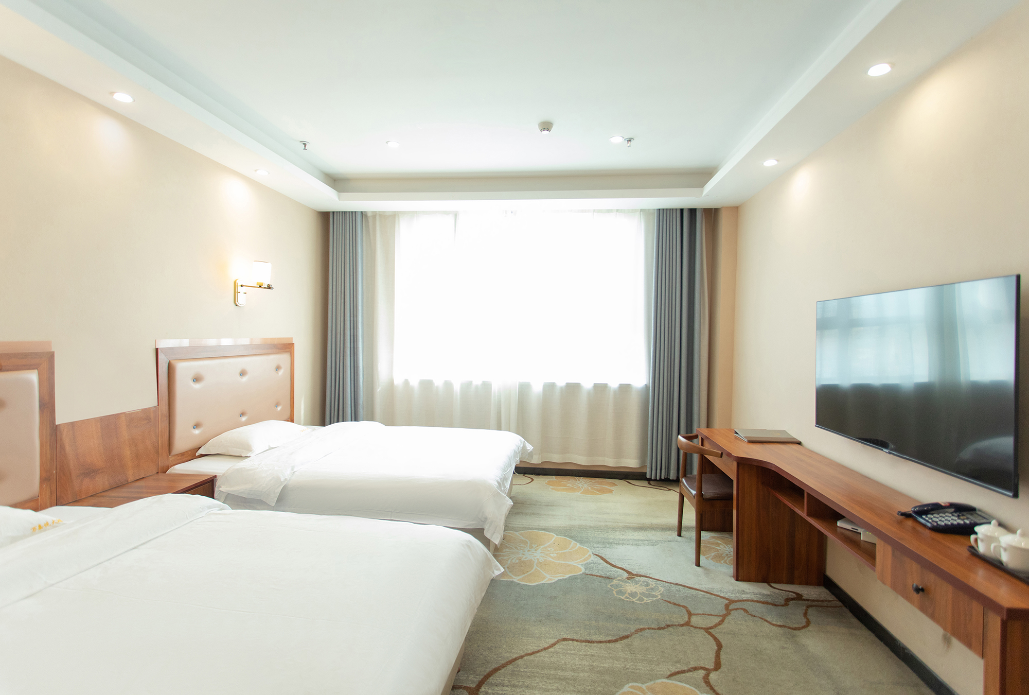 Huocheng Wanjiayue Hotel豪华中式套房（舒适床品+超大空间）