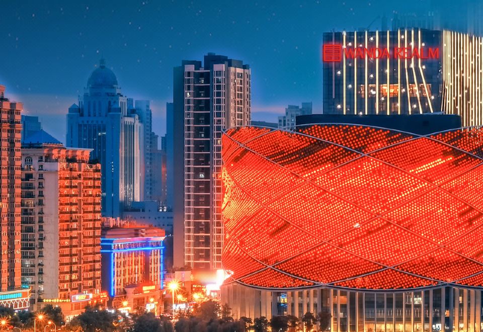 汉秀景观大床房 （尽览地标“红灯笼”）