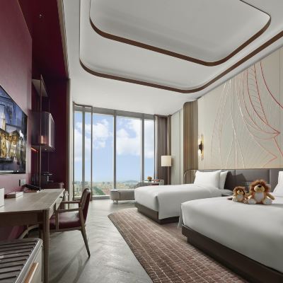 美高梅城景雙床房 青島美高梅飯店優惠