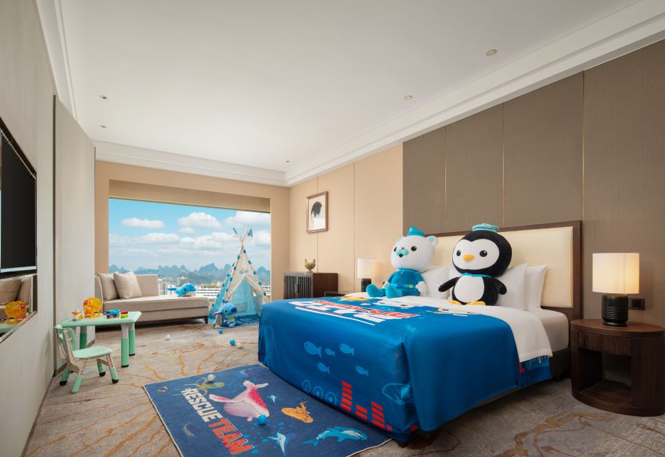 山水童趣·小纵队亲子主题房丨嗨萌帐篷+伴眠玩偶+浴缸