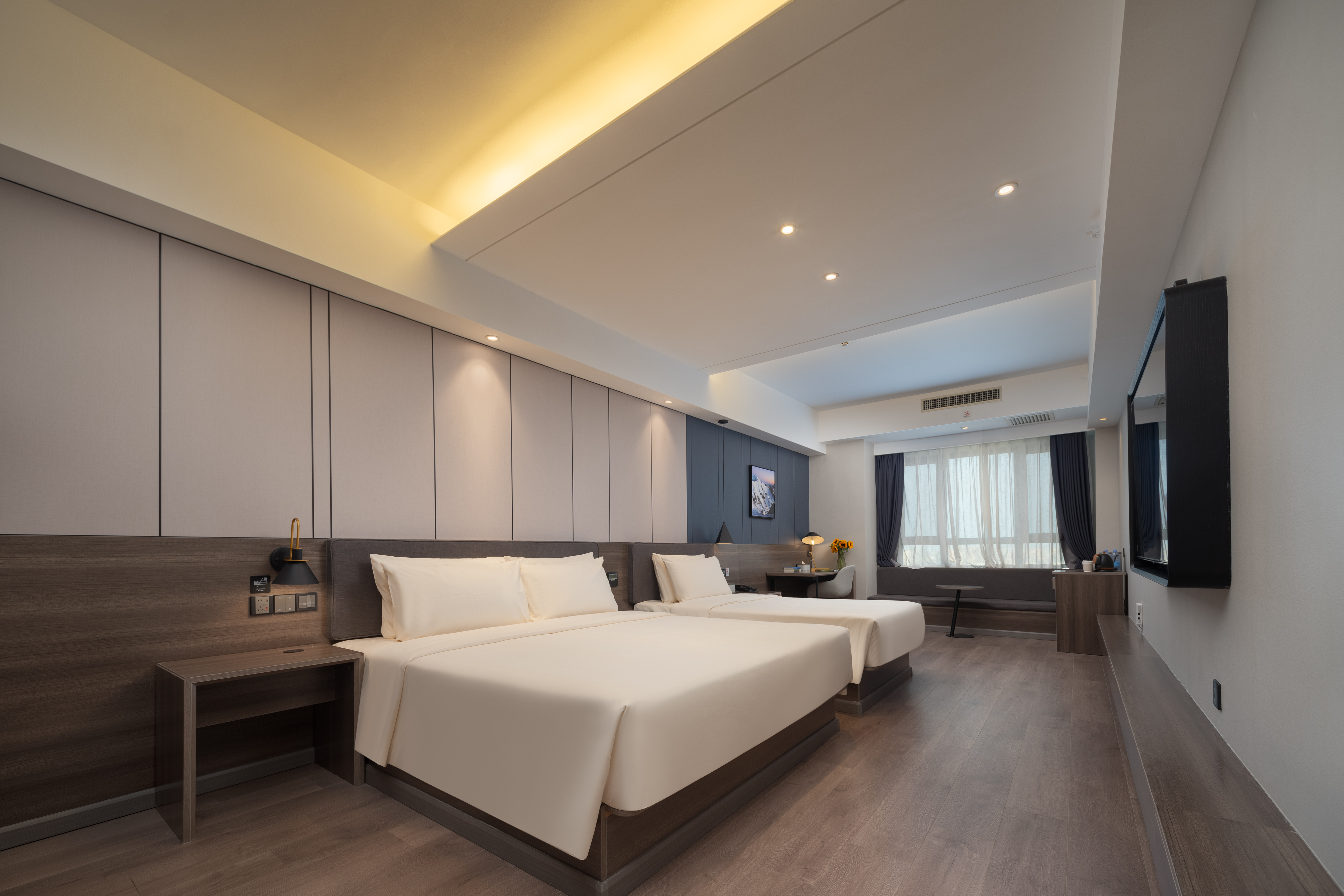 高级亲子双床房（双人洗手枱＋手机投屏＋加湿器）