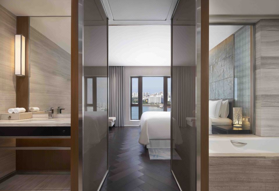 江海胜景家庭套房-270°海景I江海桥尽览