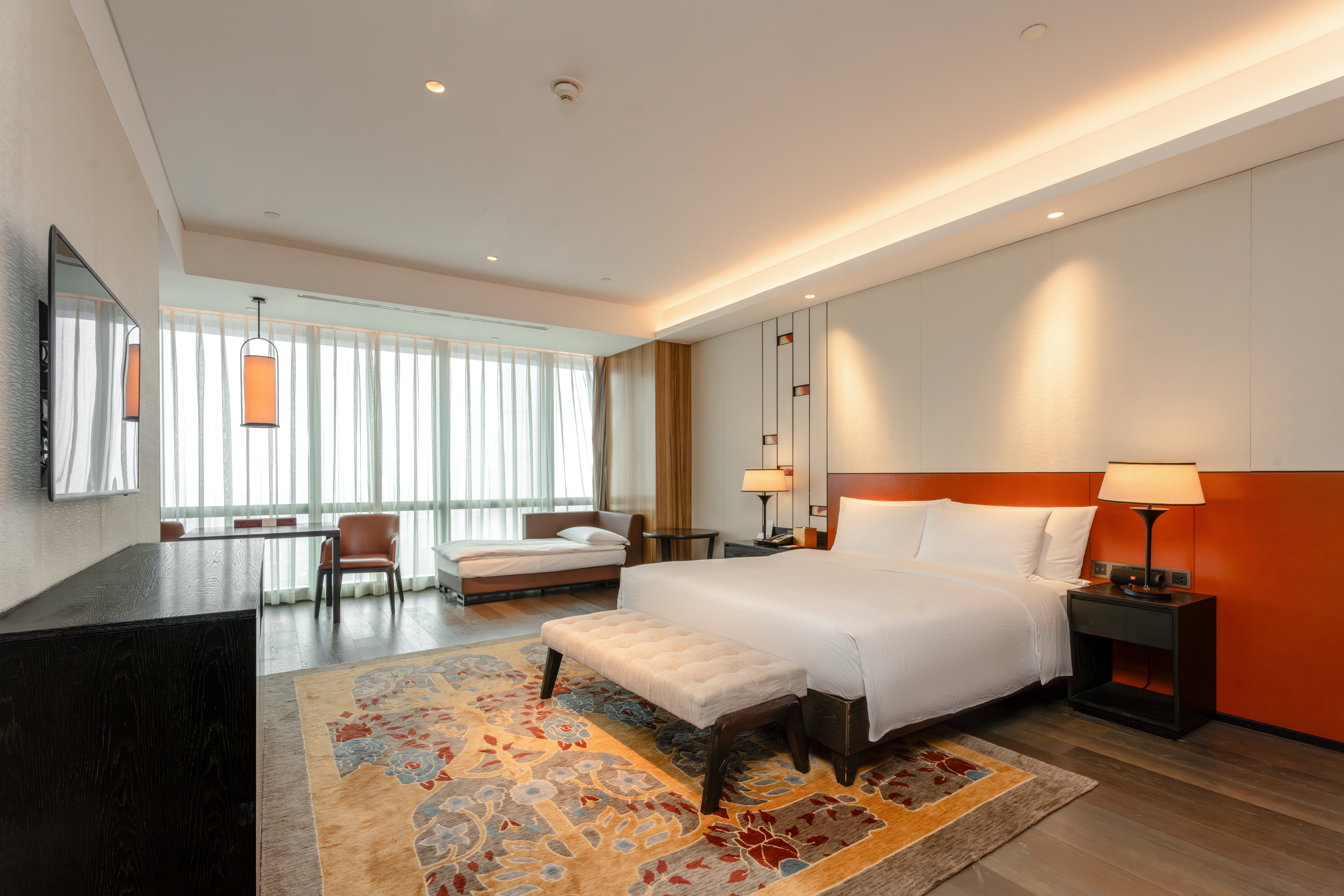 Grand Hyatt Changsha君悦豪华大床房（带单人梳化床）