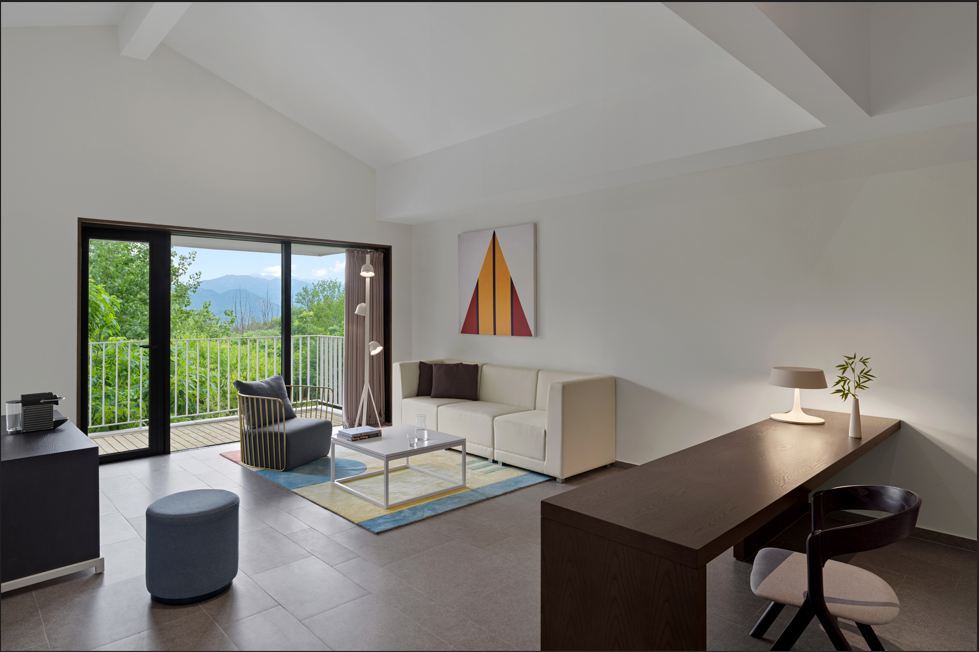 露台山景双床房