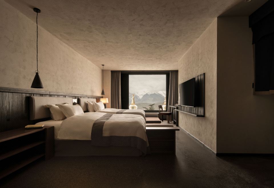 Jidou Snow Mountain Panoramic Bestie Twin Room