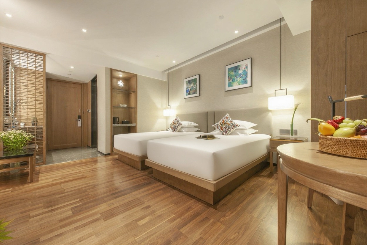 精致双床房（小冰箱+智能洁具+金可儿床垫）