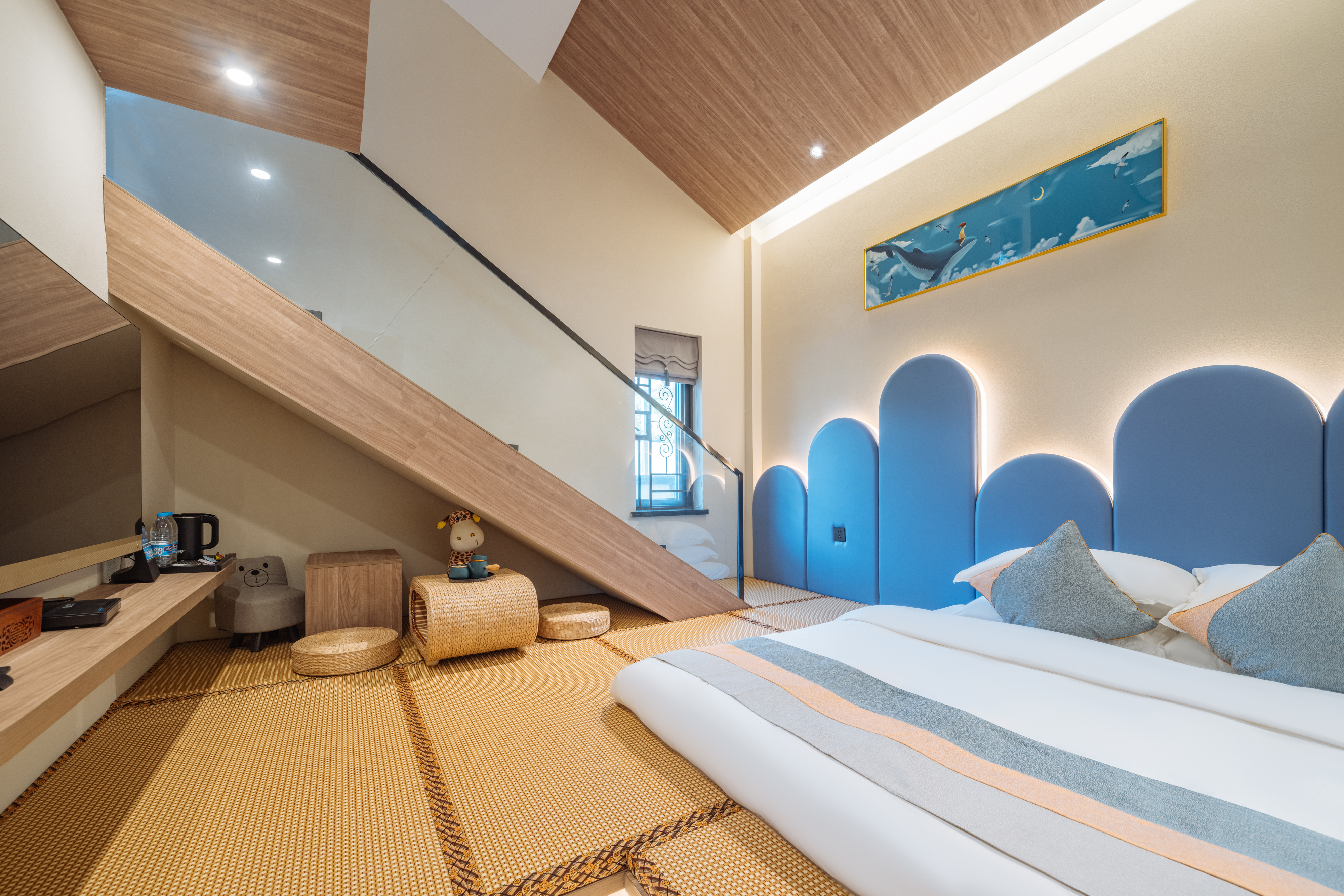 度假别墅包层（远观山景+大草坪+户外帐篷+超大落地窗+品茶+智能客控）