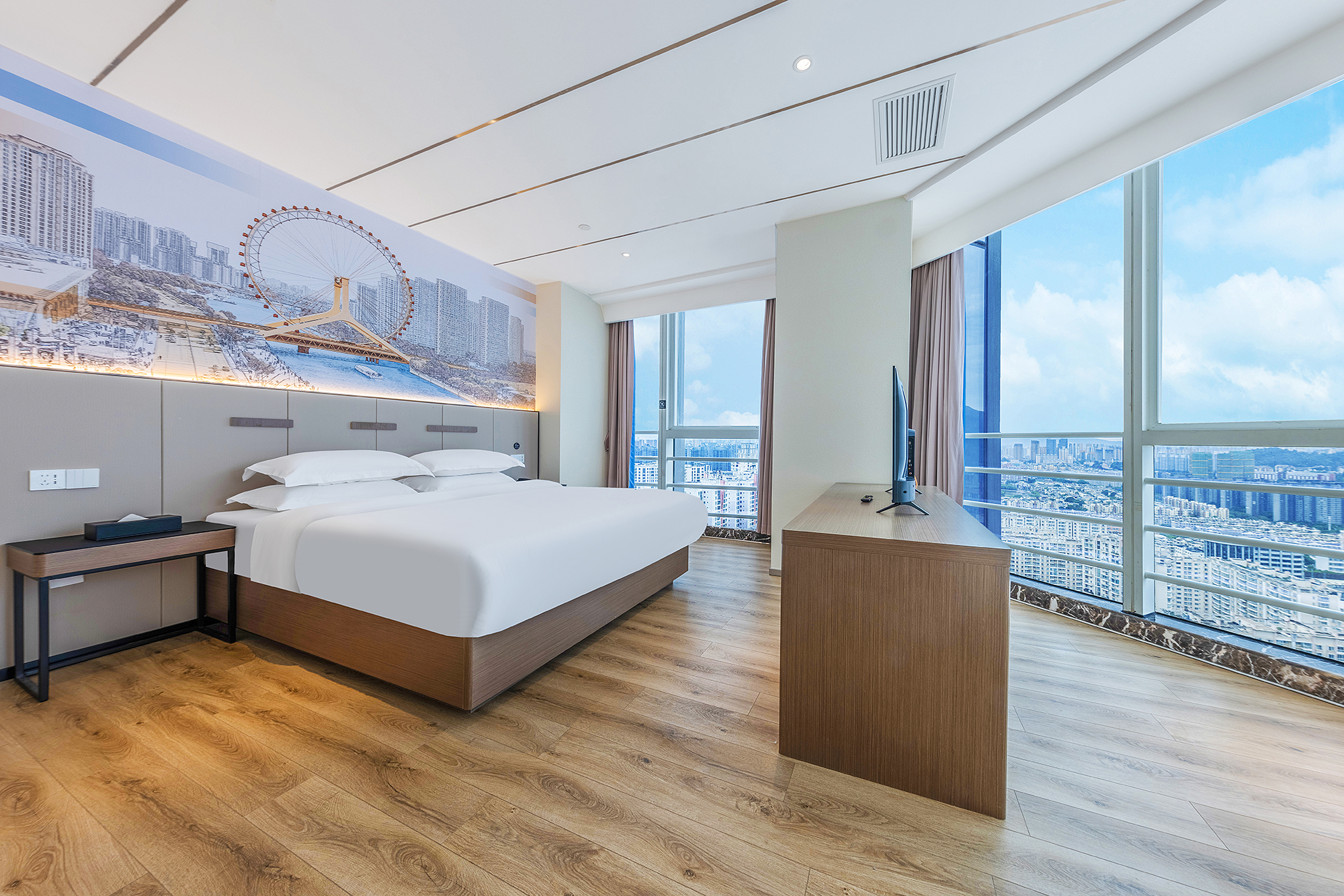 观云·天际270度景观豪华套房[零压床垫+超大空间]