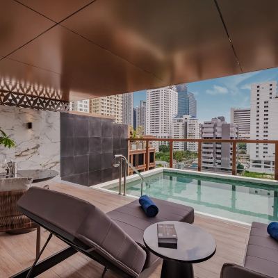 一臥室露台泳池套房 曼谷逸莎飯店優惠