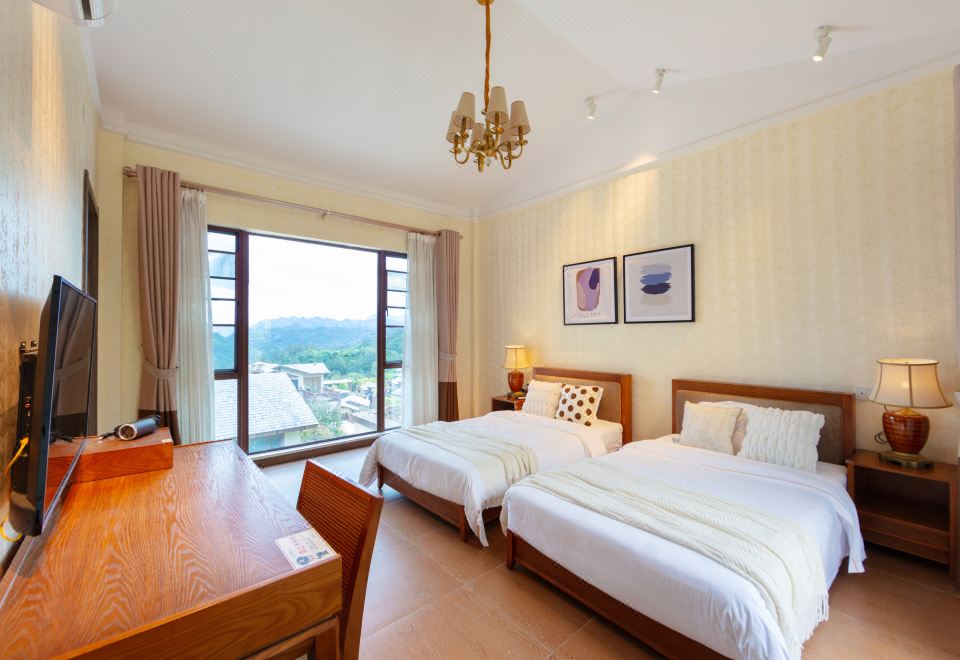 扶風·超豪別墅·家庭3臥房+花園景觀+廚房+實木家俱