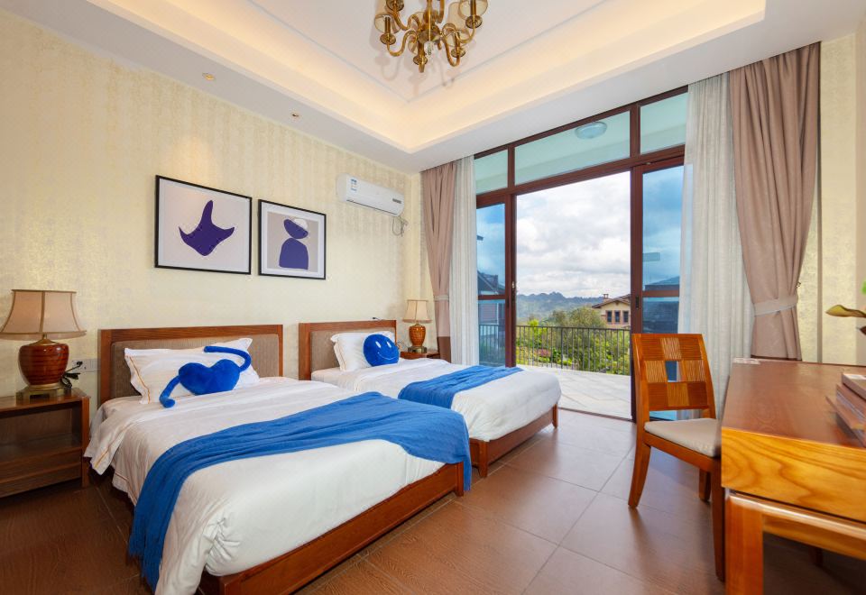 扶風·超豪別墅·家庭3臥房+花園景觀+廚房+實木家俱