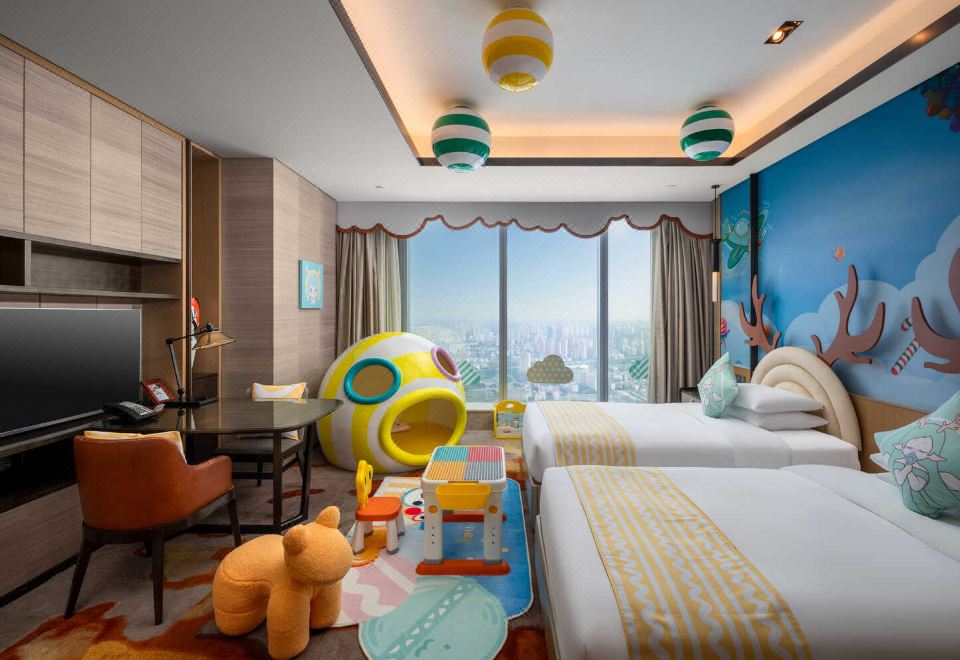 糖果飞屋主题双床房（鱼嘴小屋）