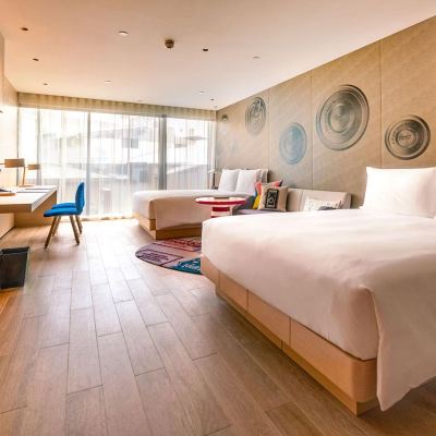 精品房｜雙大床｜城市景觀 高雄中央公園英迪格酒店優惠