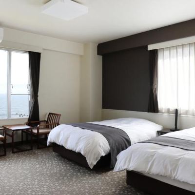 【禁菸】高級和洋式雙床房 4人定員帶室內浴室（海景） 大江戶溫泉物語別府清風優惠
