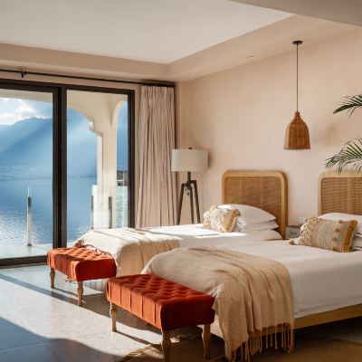 法式浪漫·伴山伴水海景雙床房【浴缸+海景露台】 大理牧心堡懸崖祕境莊園優惠