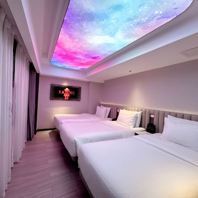 歡暢·星空三人房|護脊床品|酣暢酣睡 FunGee歡致酒店（長沙IFS國金中心南門口地鐵站店）優惠