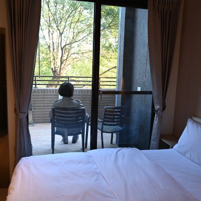 雙人露台房,附共用衛浴 桃園綠藤輕旅優惠