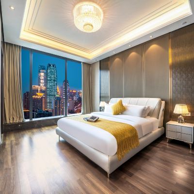 江景豪華套房（尊享客廳+浴缸） 鑫山飯店·King Shinning（重慶解放碑洪崖洞店）優惠