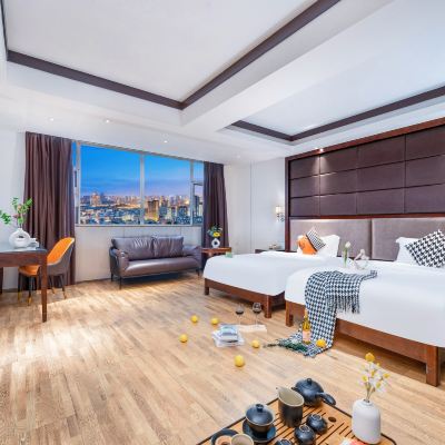 茶藝城景雙床房「窗外好景+滿屋映晴光」 恆和精選S·設計飯店（廣州新市百信廣場店）優惠