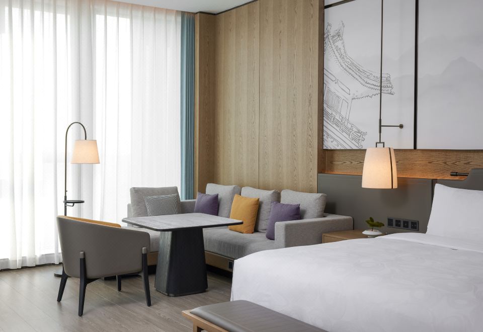 270°大落地窗城市景观|全景大床房