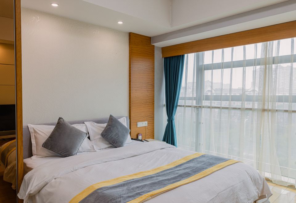 城景公寓【溫暖舒適+助眠床墊+乾濕分離+落地景】